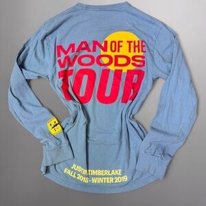 🎀$5🎀 Justin Timberlake Long sleeve Shirt Man Of The Woods Tour 2018-2019